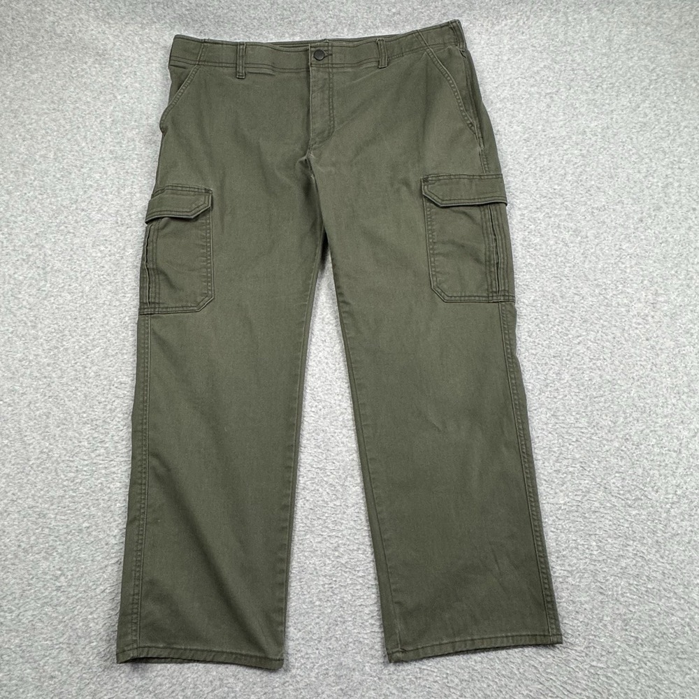 Lee Extreme Comfort MVP Cargo Pants Mens 40x30 Straight‎ Fit Performance Green